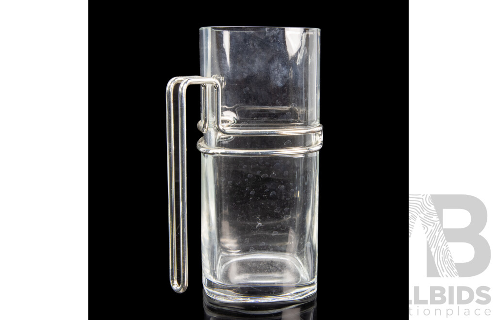Vintage Luigi Bormioli Light and Music Glass Pitcher