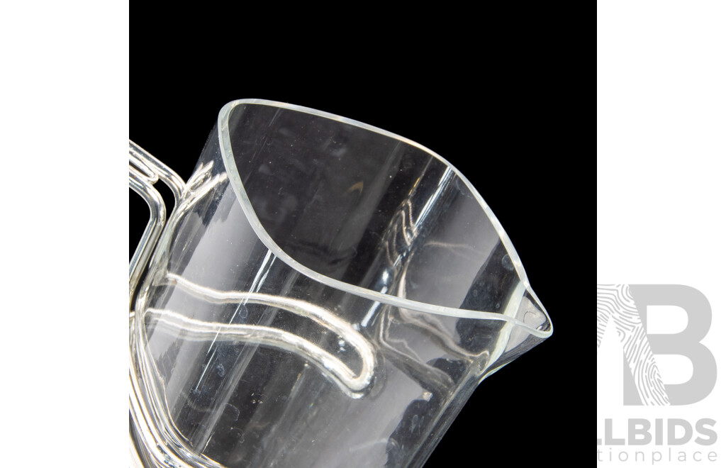 Vintage Luigi Bormioli Light and Music Glass Pitcher
