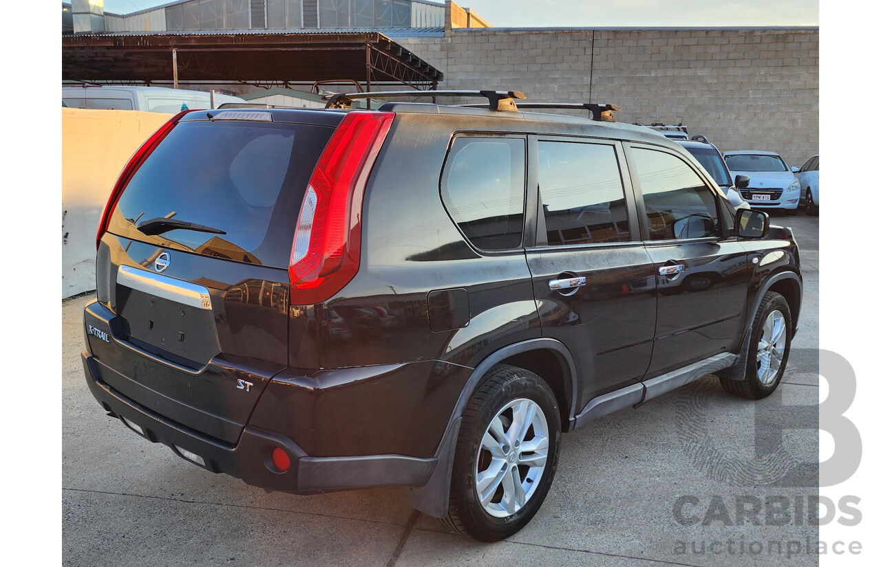 06/2013 Nissan X-Trail ST (fwd) T31 SERIES 5 4d Wagon Black 2.0L