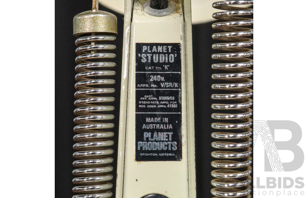 Vintage Off -White Studio K Planet Desk Lamp