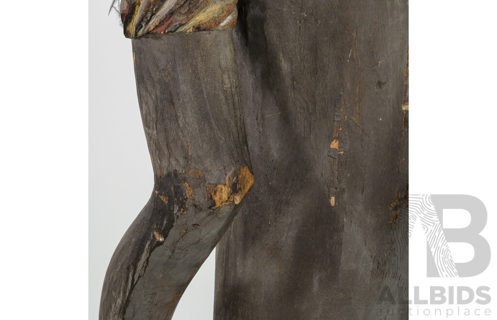 Vintage Sepik River Male Figure Totem