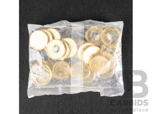 Twenty Five Australian RAM Two Dollar Coins, Seventy Five Years End WW2
