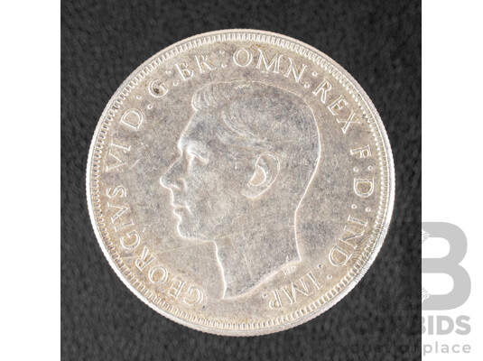 Australian 1937 KGVI Silver Crown .925