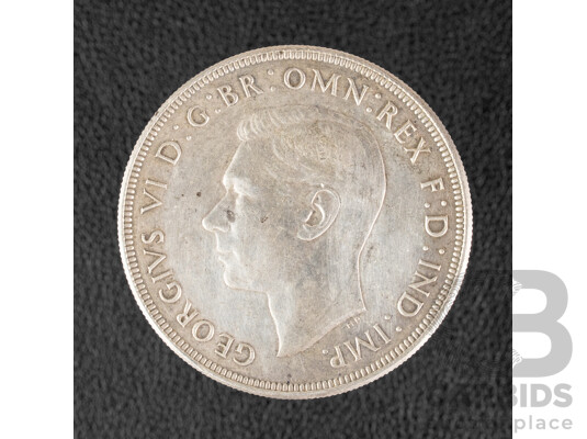 Australian 1938 KGVI Silver Crown .925