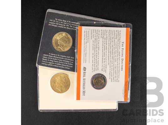 Three Australian Five Dollar Coins 1990, 1992, 1998