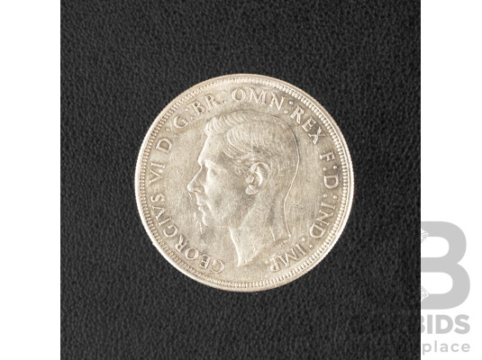 Australian 1938 KGVI Silver Crown .925