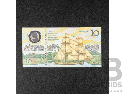 Australian 1988 UNC Ten Dollar Note, Bicentennial Collectors Issue