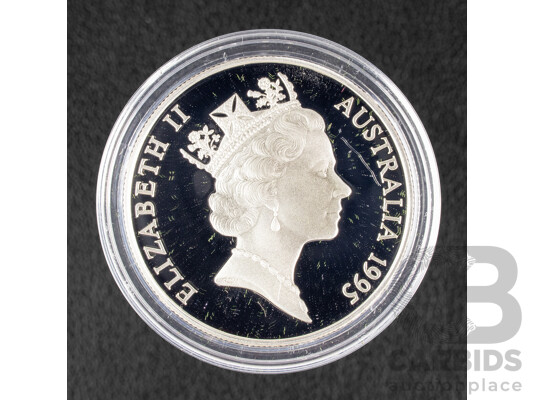 Australian RAM 1995 Silver Proof Ten Dollar Coin. Endangered Species, Numbat .925