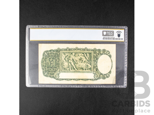 Australian 1938 One Pound Note, Sheehan/McFarlane, Graded Very Fine