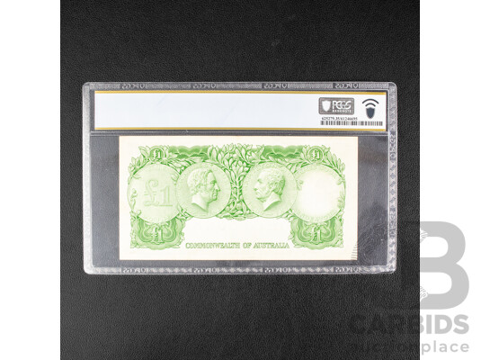 Australian 1961 One Pound Note, Coombs/Wilson, Graded Choice Very Fine.