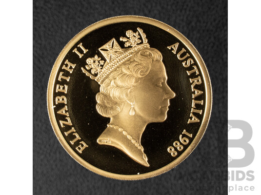 Australian 1988 Proof Five Dollar Coin, Bicentennial