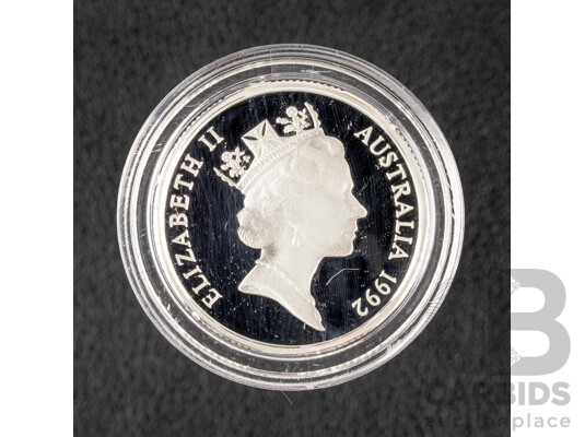 Australian RAM 1992 Silver One Dollar Coin, Barcelona Olympics