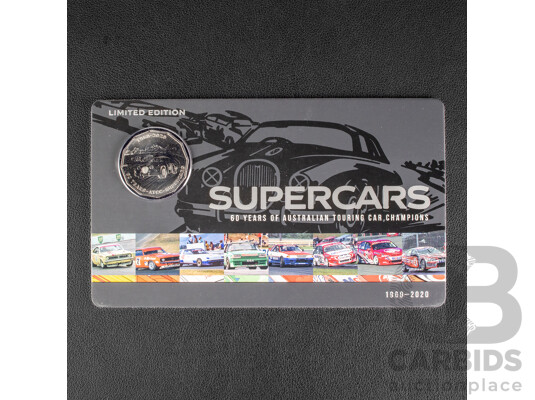 Australian RAM 2020 Nine Fifty Cent Coin Supercars Set, 60 Years of Australian Touring Car Championship