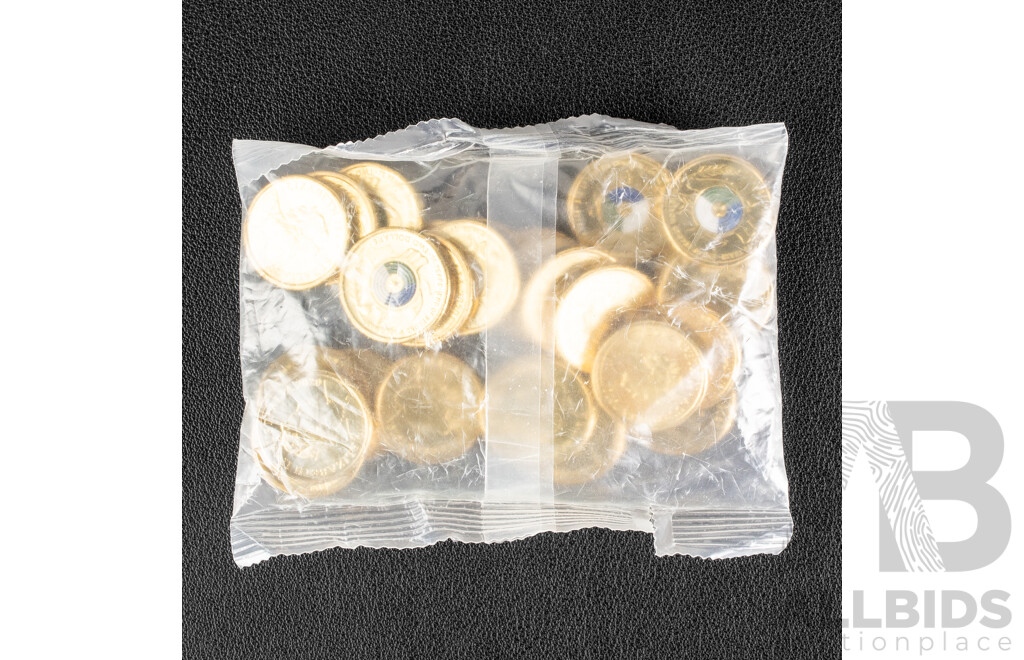 Twenty Five Australian RAM Two Dollar Coins, Seventy Five Years End WW2