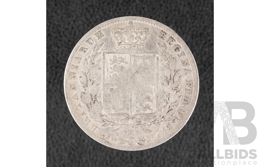United Kingdom Royal Mint 1846 Half Crown, Queen Victoria .925
