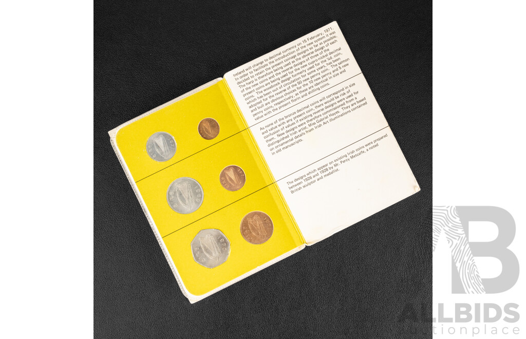 Ireland 1971 Six UNC Coin Set