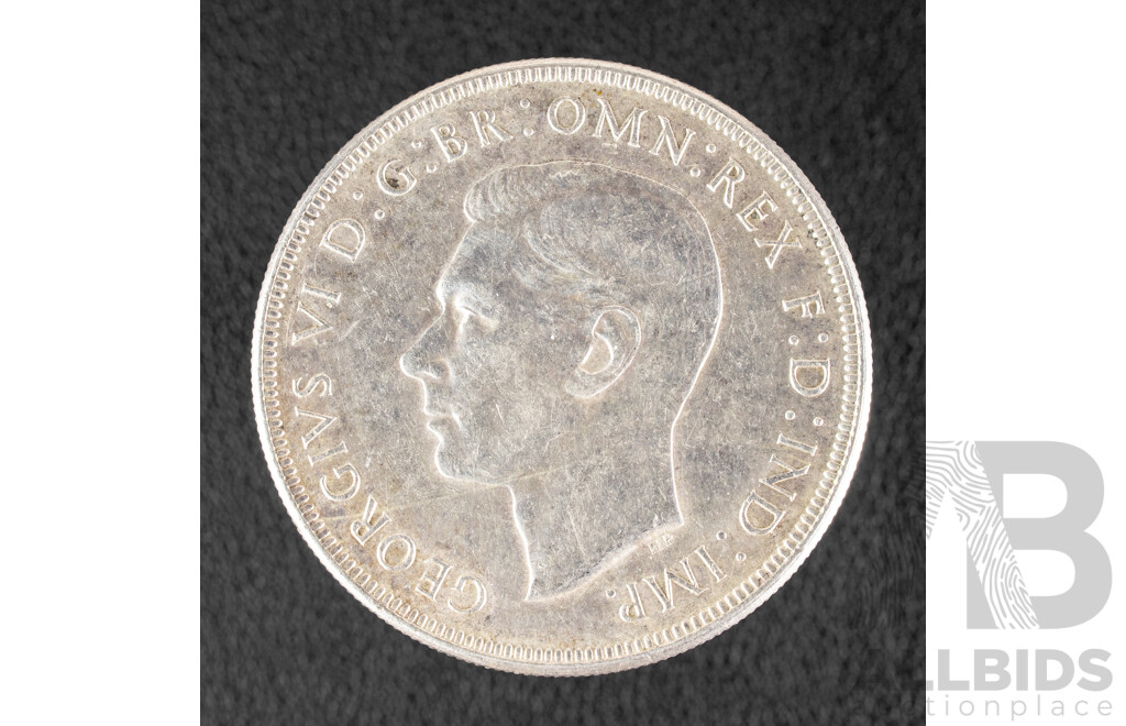 Australian 1937 KGVI Silver Crown .925