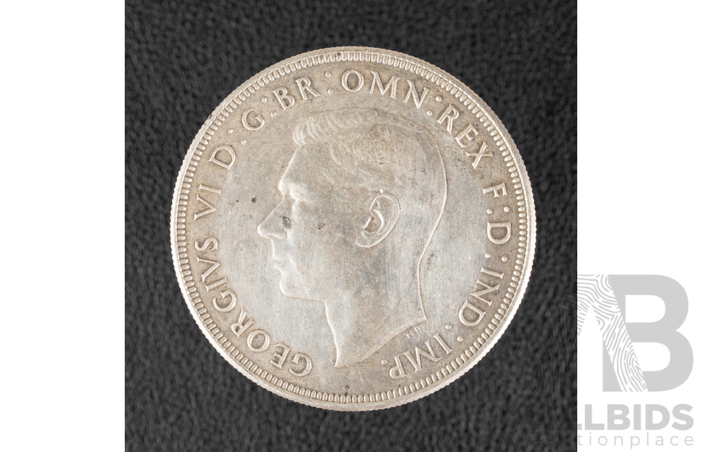 Australian 1938 KGVI Silver Crown .925