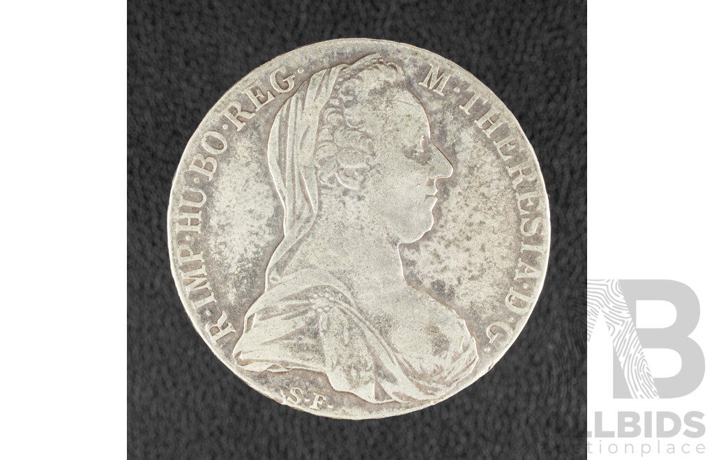 Austria 1780 Austria Maria Theresa Thaler Trade Coin, Restrike .999