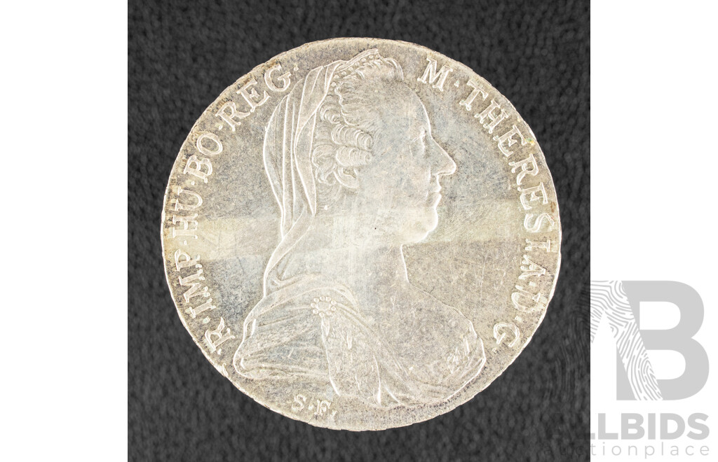 Austria 1780 Maria Theresa Thaler Trade Coin Restrike .999