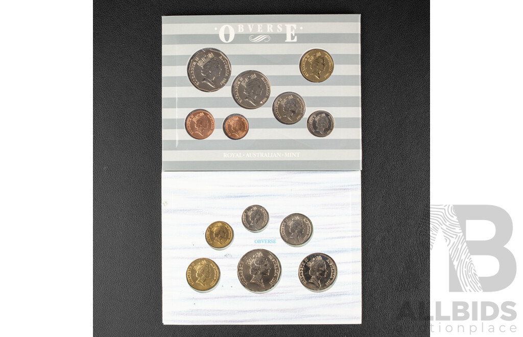 Australian RAM 1987 and 1993 Coin Sets