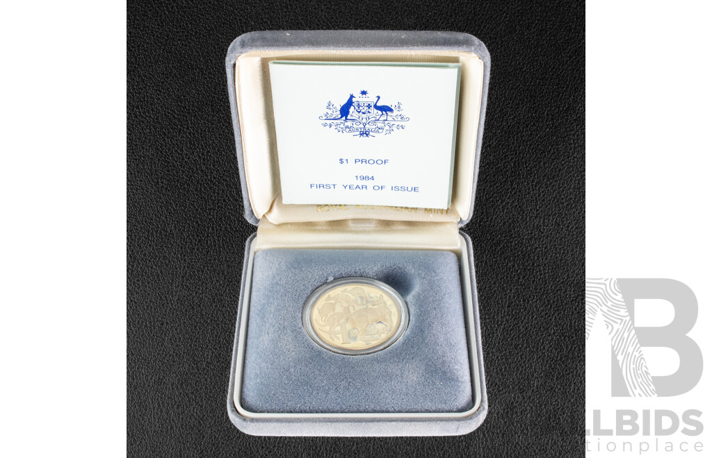 Australian RAM 1984 Proof One Dollar Coin, First Year Issue