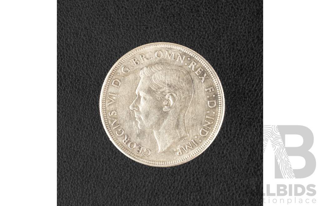 Australian 1938 KGVI Silver Crown .925