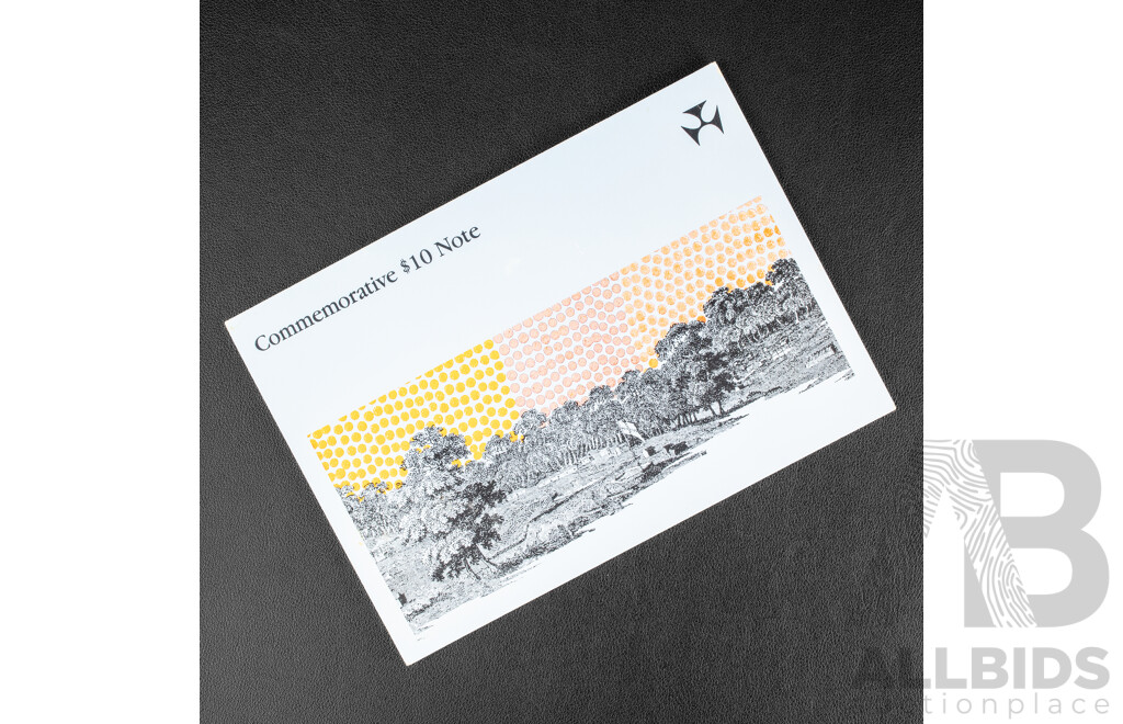 Australian 1988 UNC Ten Dollar Note, Bicentennial Collectors Issue
