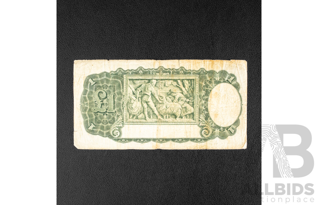 Australian 1933 One Pound Note, Riddle/Sheehan 
