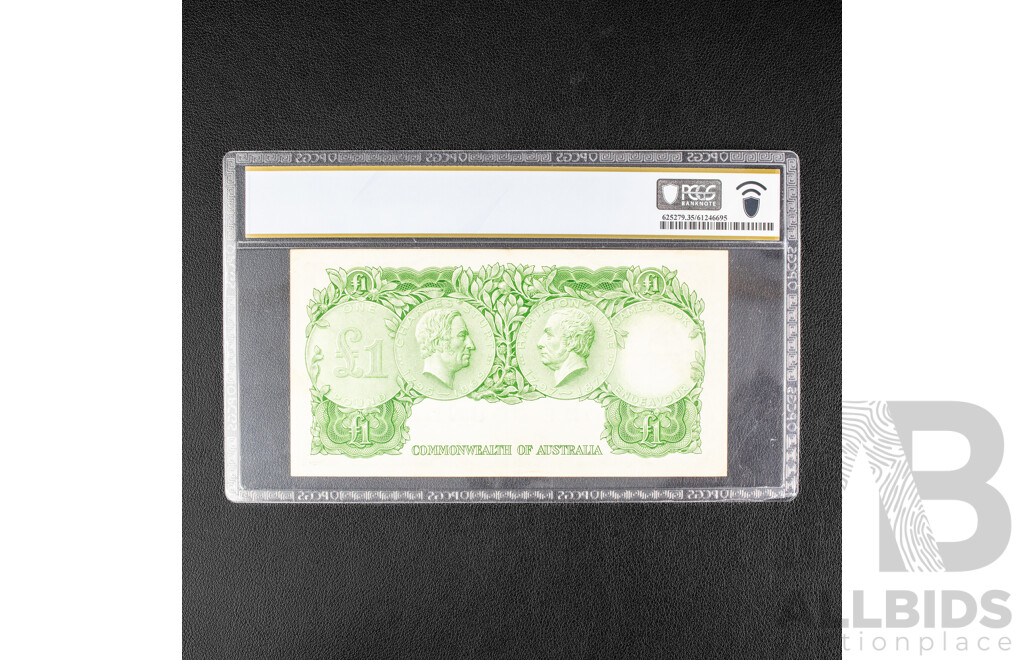 Australian 1961 One Pound Note, Coombs/Wilson, Graded Choice Very Fine.