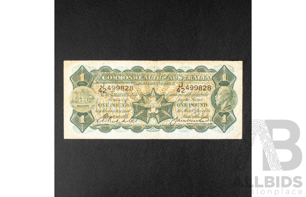 Australian 1927 One Pound Note, Riddle/Heathershaw
