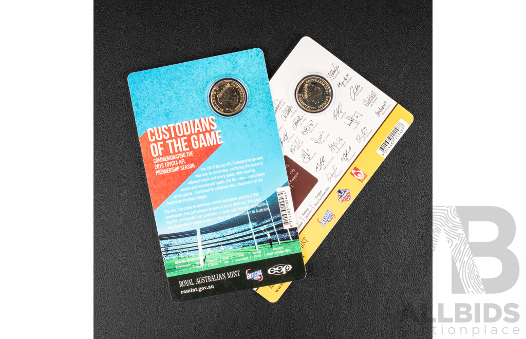 Australian 2014 and 2015 One Dollar Coins, AFL