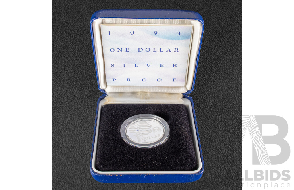 Australian 1993 Silver Proof One Dollar Coin, Landcare