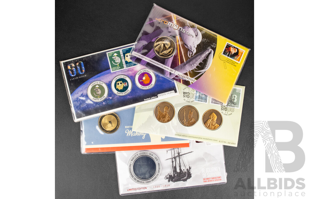 Five Australian Sundry Medallions
