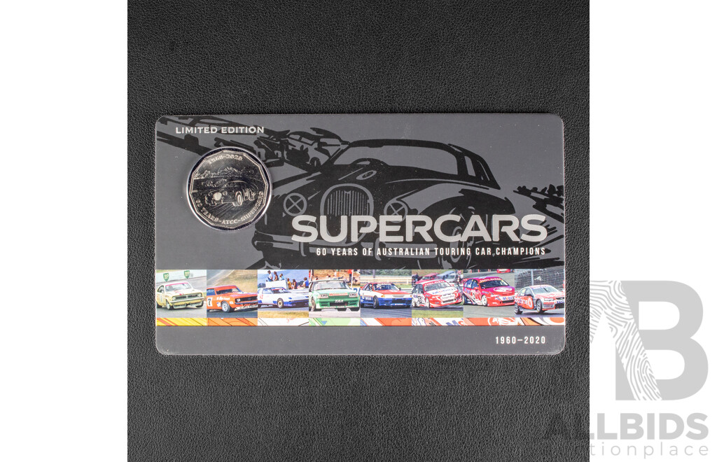 Australian RAM 2020 Nine Fifty Cent Coin Supercars Set, 60 Years of Australian Touring Car Championship