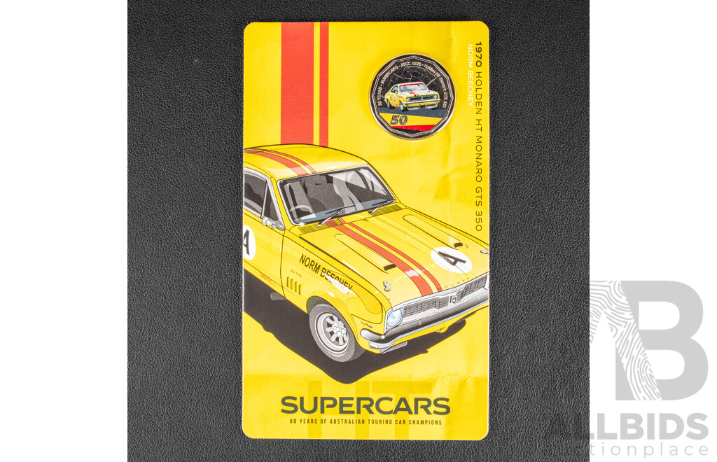Australian RAM 2020 Nine Fifty Cent Coin Supercars Set, 60 Years of Australian Touring Car Championship