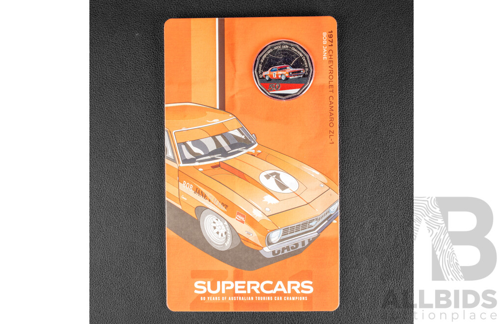 Australian RAM 2020 Nine Fifty Cent Coin Supercars Set, 60 Years of Australian Touring Car Championship