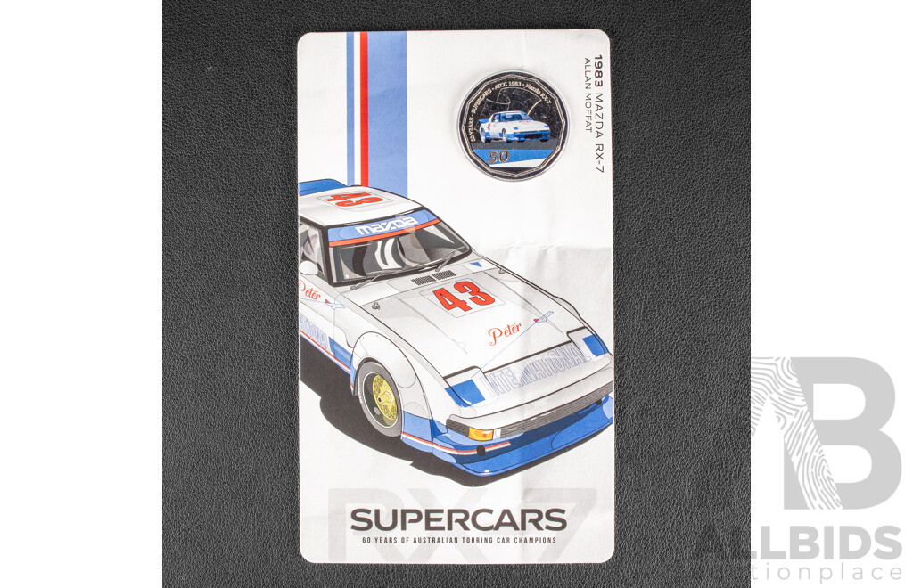 Australian RAM 2020 Nine Fifty Cent Coin Supercars Set, 60 Years of Australian Touring Car Championship