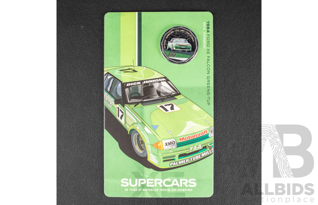 Australian RAM 2020 Nine Fifty Cent Coin Supercars Set, 60 Years of Australian Touring Car Championship