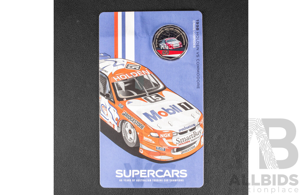 Australian RAM 2020 Nine Fifty Cent Coin Supercars Set, 60 Years of Australian Touring Car Championship