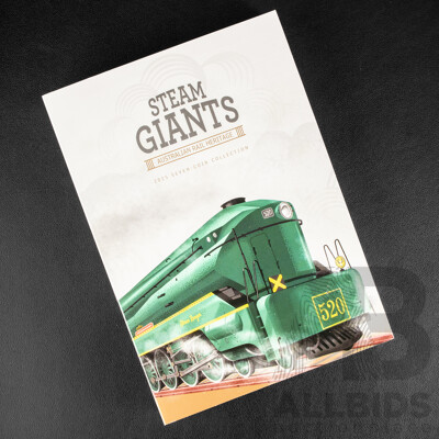 Australian 2025 Seven UNC Fifty Cent Coin Collection. Steam Giants