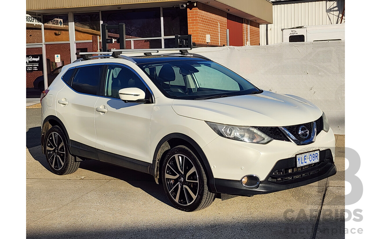 03/2016 Nissan Qashqai TI (4x2) J11 4d Wagon White 2.0L
