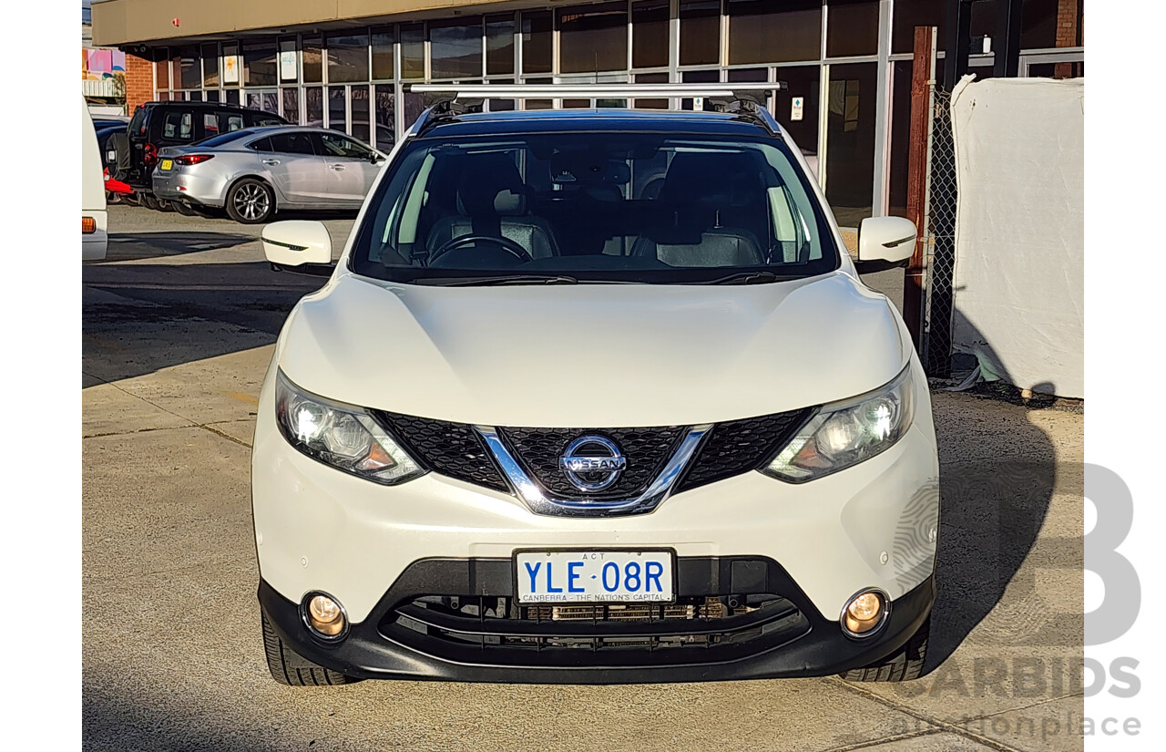 03/2016 Nissan Qashqai TI (4x2) J11 4d Wagon White 2.0L