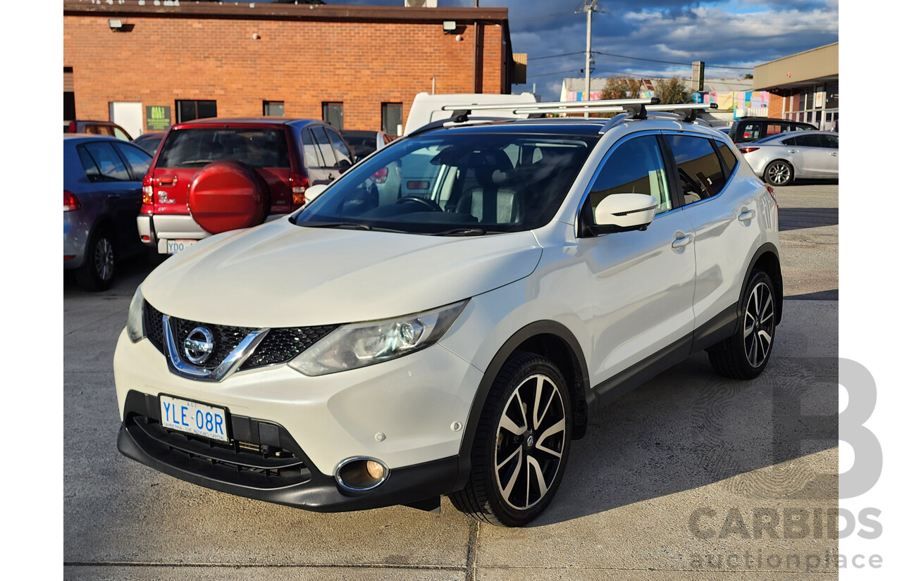 03/2016 Nissan Qashqai TI (4x2) J11 4d Wagon White 2.0L