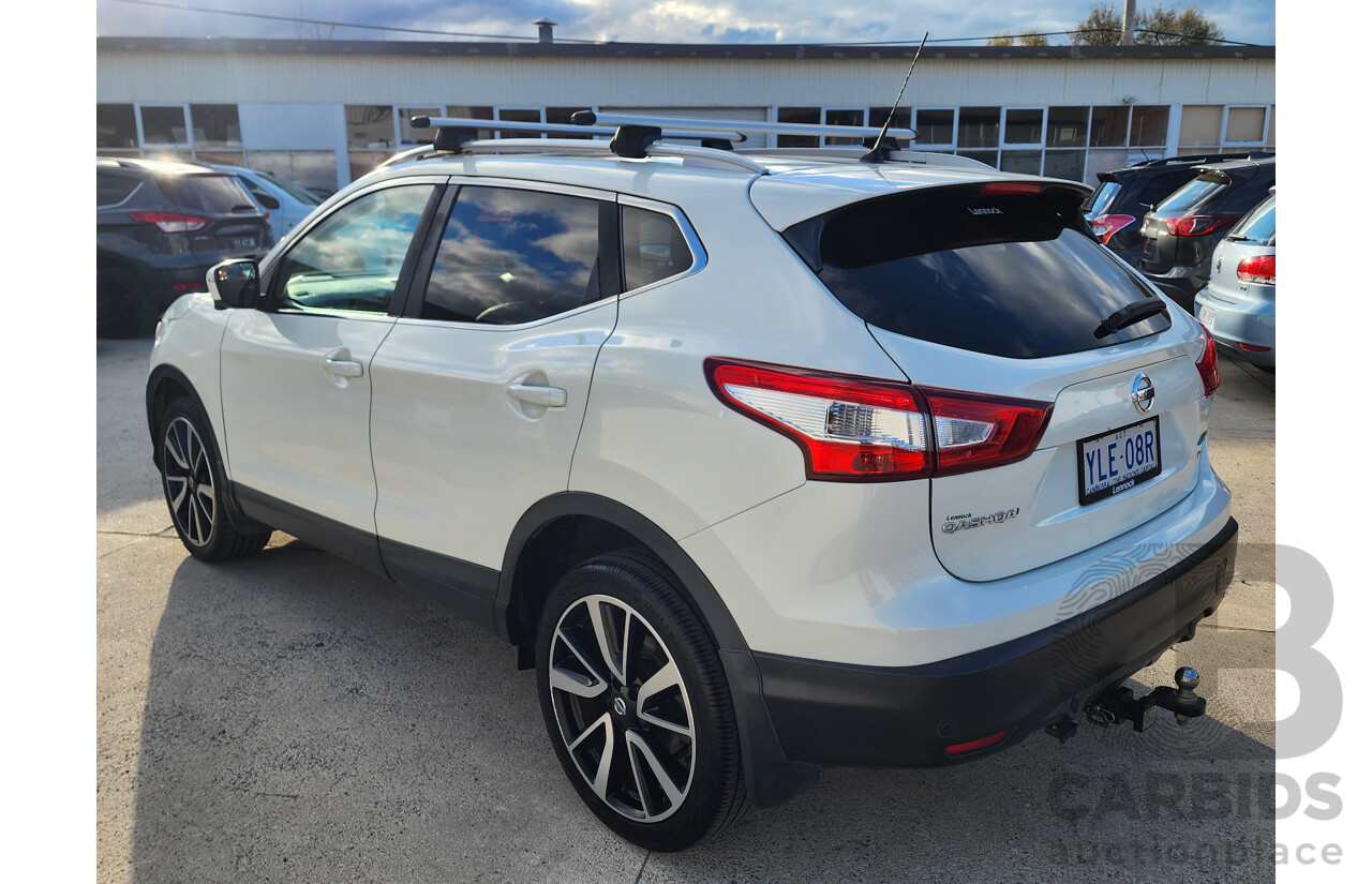 03/2016 Nissan Qashqai TI (4x2) J11 4d Wagon White 2.0L