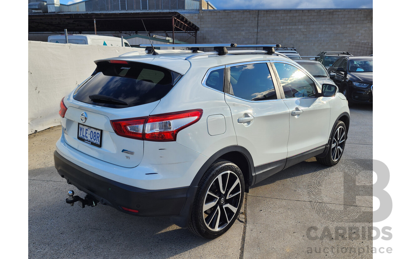 03/2016 Nissan Qashqai TI (4x2) J11 4d Wagon White 2.0L