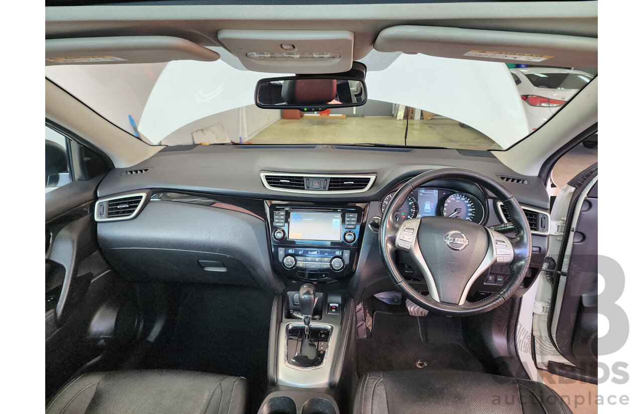 03/2016 Nissan Qashqai TI (4x2) J11 4d Wagon White 2.0L