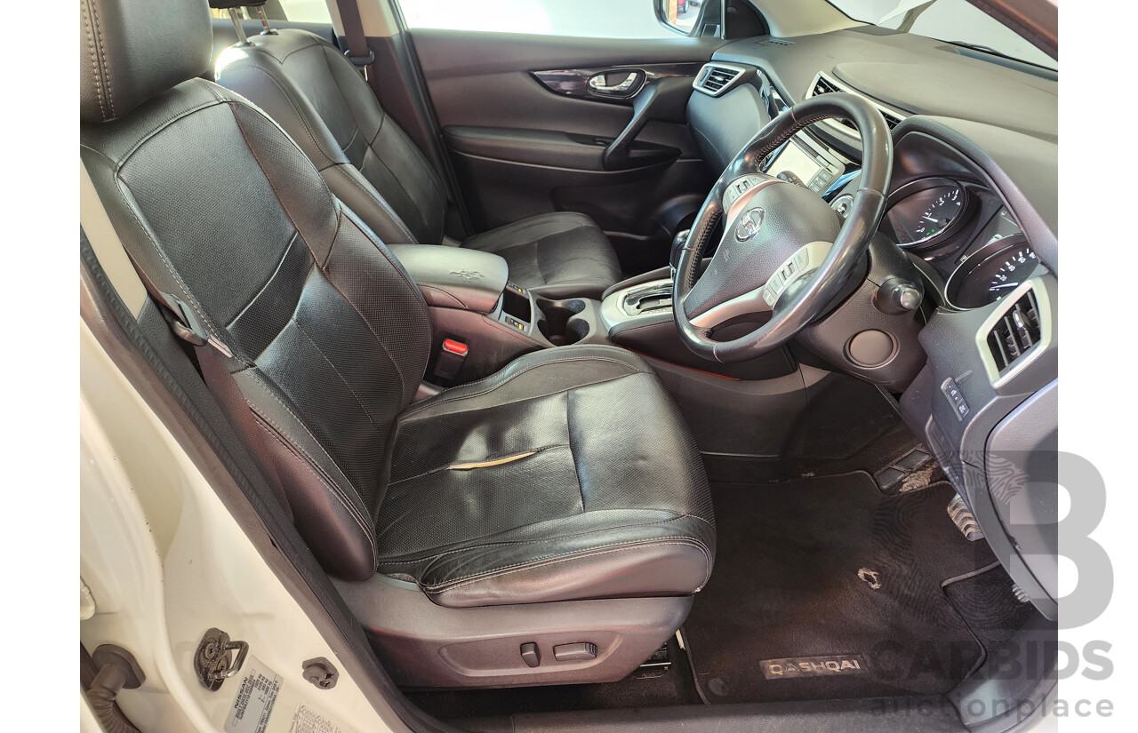 03/2016 Nissan Qashqai TI (4x2) J11 4d Wagon White 2.0L