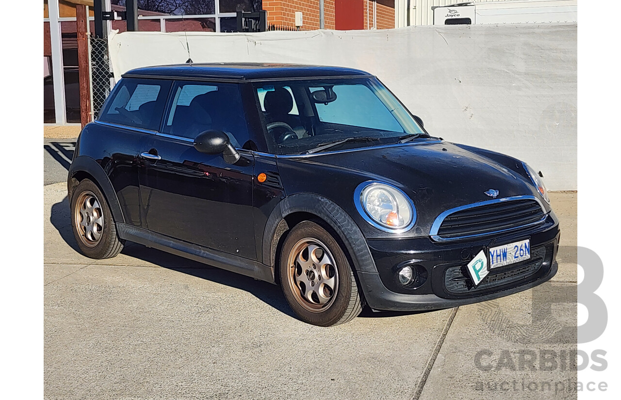 02/2012 Mini Cooper  R56 MY12 2d Hatchback Black 1.6L