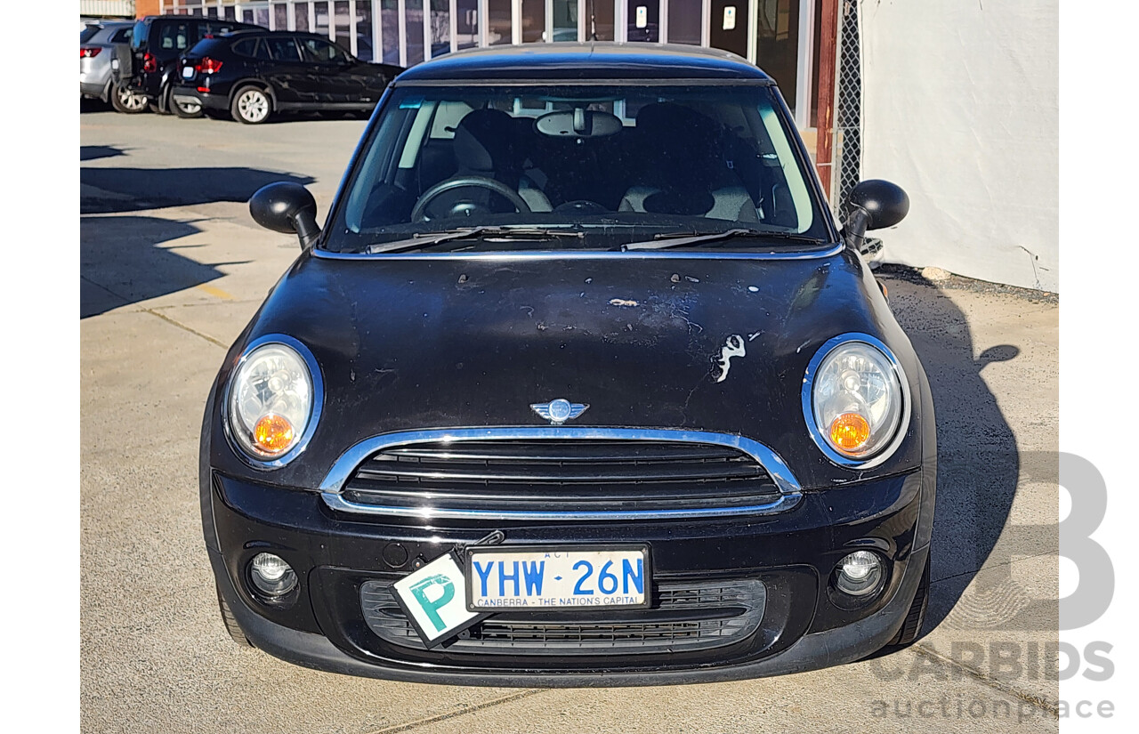 02/2012 Mini Cooper  R56 MY12 2d Hatchback Black 1.6L